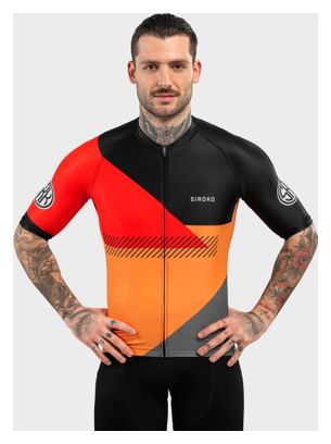 Maillot vélo manches courtes homme Cyclisme M2 California Orange Vif