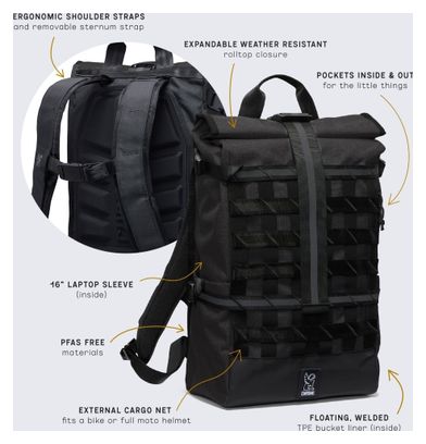 Chrome Barrage Backpack 22L Green