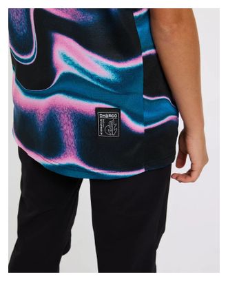Maillot à Manches Courtes Dharco Noir Rose Enfant