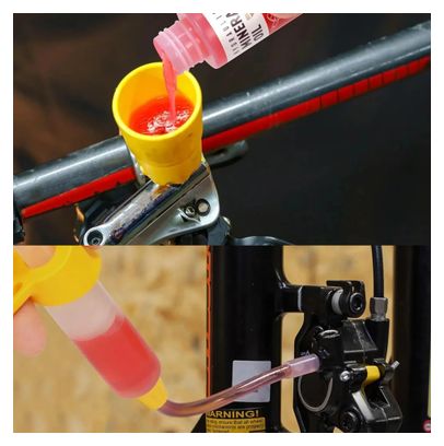 Kit de purge frein hydraulique vélo – Seringue + entonnoir + adaptateurs