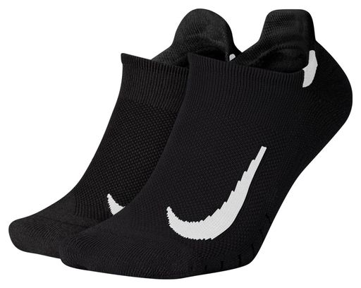 Chaussettes (x2) Unisex Nike Multiplier Noir 