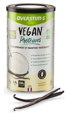 Boisson protéinée Overstim.s Bio Vegan Protéines Vanille 300g