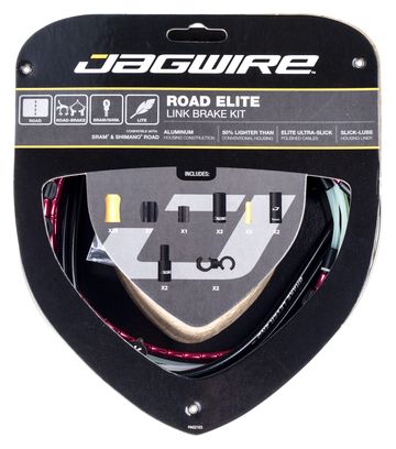 Jagwire Road Elite Link 2017 Juego de frenos Rojo