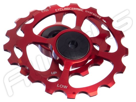 Oversize Caster CyclingCeramic 16 Zähne Sram Red / Force / Rival 11v Red