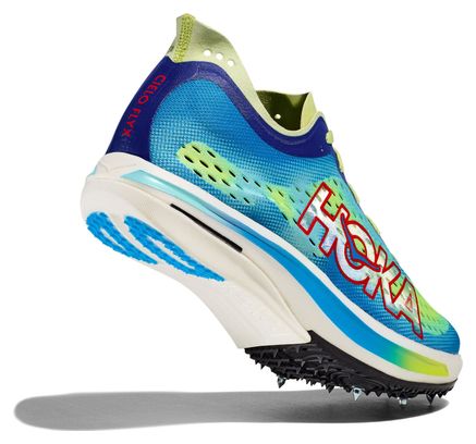 Zapatillas de Atletismo Unisex Hoka Cielo Fly X Azul Verde Rojo