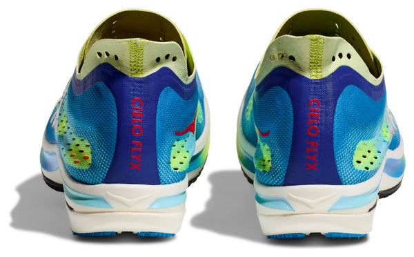 Zapatillas de Atletismo Unisex Hoka Cielo Fly X Azul Verde Rojo