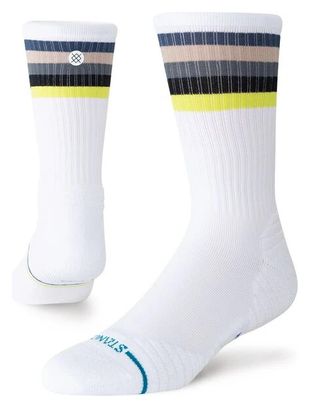 Stance Line Up Mid Ribbed Crew Socken Weiß/Mehrfarbig