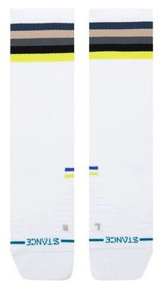 Stance Line Up Mid Ribbed Crew Socken Weiß/Mehrfarbig