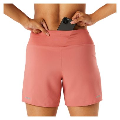 Pantaloncini Asics Road 5.5in Donna Rosa 2 in 1