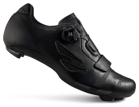 Zapatillas de carretera Lake CX176-X negras / Modelo horma ancha