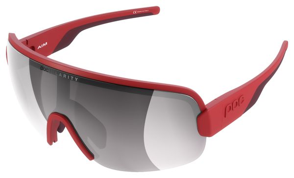 POC Aim Red/Clarity Road/Sunny Silver Glasses