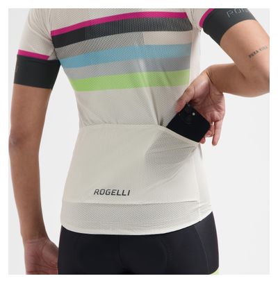 Maillot Manches Courtes Velo Rogelli Impress II Femme