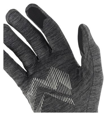 Buff Dryflx Long Gloves, Gray/Black