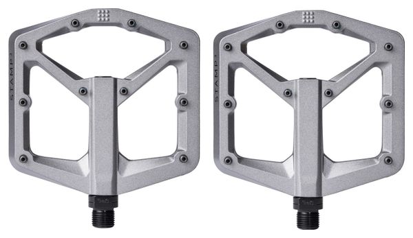 Coppia di pedali Crankbrothers Stamp 3 in magnesio grigio