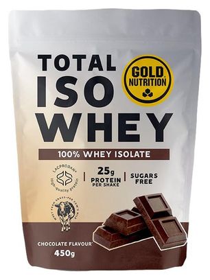 Boisson protéinée GoldNutrition Total Iso Whey Chocolat - 450g  