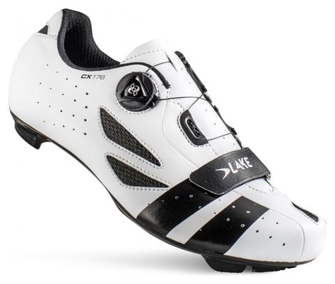 Lake CX176-X Road Shoes White / Black - Large Version