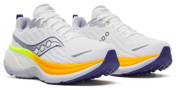 Zapatillas de running Saucony Hurricane 25 Blanco/Naranja Mujer