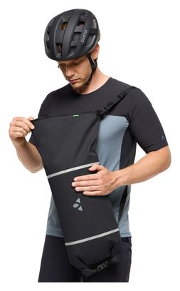 Bolsa de manillar Vaude Trailfront Cage de 10 litros, color negro