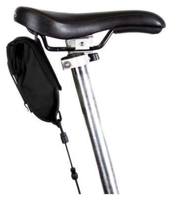 Borsa da sella Restrap City piccola per bici pieghevole nera