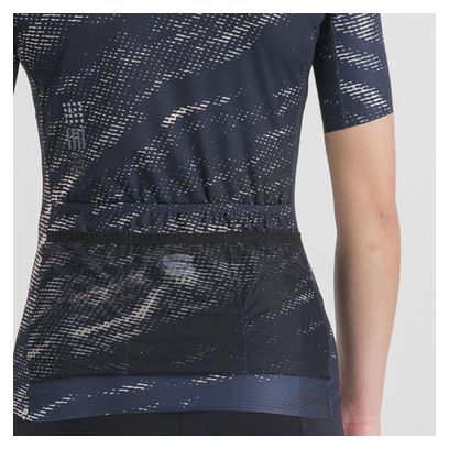 Maillot Sportful Cliff Supergiara de manga corta Azul/Blanco