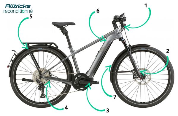 Vélo de Ville Électrique Cannondale Tesoro Neo X Speed Shimano Deore 12V 700 mm Grey T.M 170/182cm - Produit Reconditionné