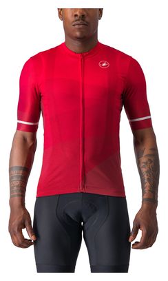 Maillot de manga corta Castelli Orizzonte Rojo