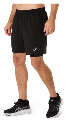 Pantaloncini Asics Core Run 7in Black Uomo 2 in 1