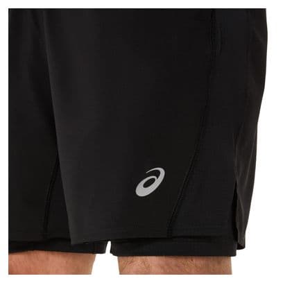 Pantaloncini Asics Core Run 7in Black Uomo 2 in 1