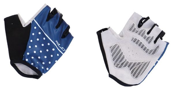 XLC CG-S10 Blue with White Dots Mittens
