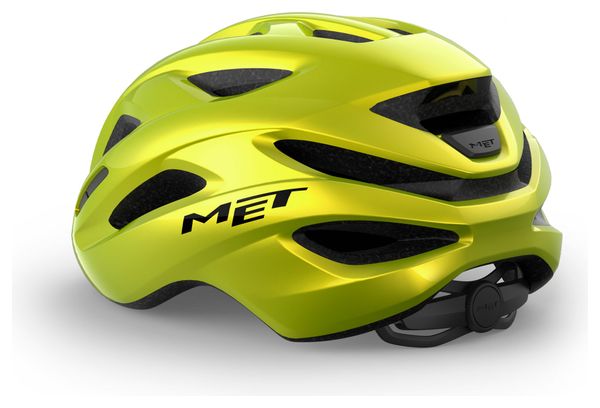 Casco MET Idolo Amarillo Lima Metalizado Brillante