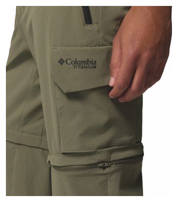 Pantalones convertibles Columbia Silver Ridge Elite verdes para hombre