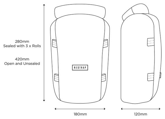 Restrap Switch Pannier Fork Bag | 5L | Black