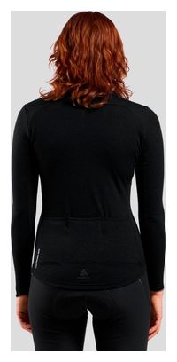 Maglia a maniche lunghe Odlo Performance Donna con zip intera Nero