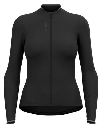Odlo Women's Long Sleeve Jersey Full Zip Performance Wool Black