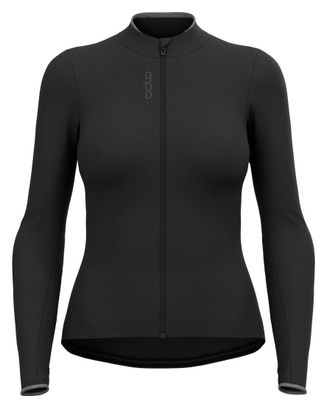 Maglia a maniche lunghe Odlo Performance Donna con zip intera Nero