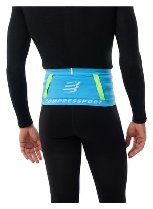 Cintura Compressport Free Belt Pro 2.0 Blu/Verde