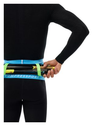 Cintura Compressport Free Belt Pro 2.0 Blu/Verde
