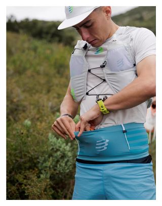 Cintura Compressport Free Belt Pro 2.0 Blu/Verde