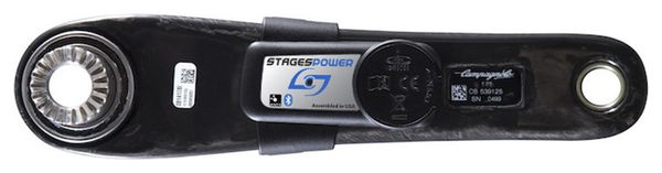Medidor de Potencia (Biela Izquierda Carbono) Stages Cycling Stages Power L Campagnolo Record 11V Negro