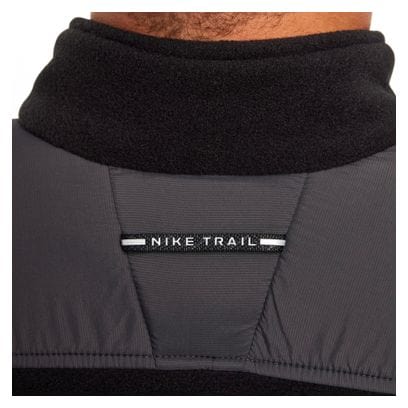 Uomo Nike Trail Polare Fleece Nero