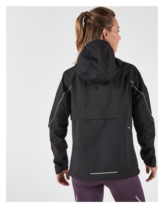 Veste imperméable Kiprun Run 500 Noir Femme