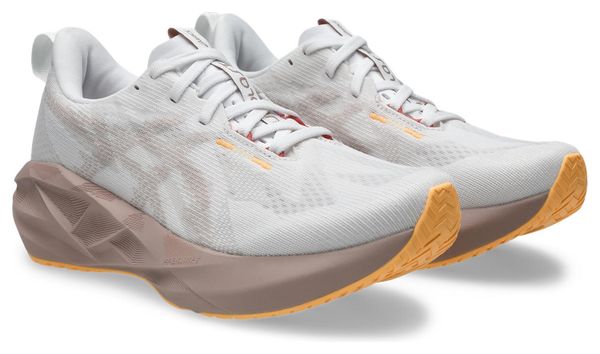 Asics Novablast 5 Running Shoes, White/Orange, Women's