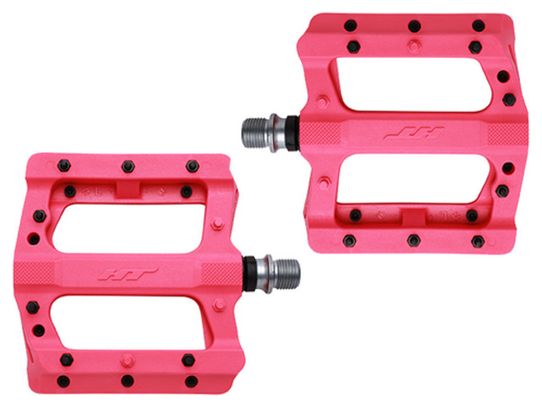 HT Components PA01 Flat Pedals Neon Pink 