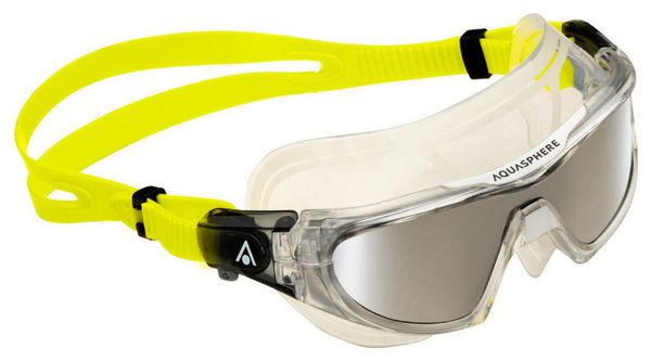 Masque de Natation Aquasphere Vista Pro.A Transparent / Jaune - Verres Miroir Argent