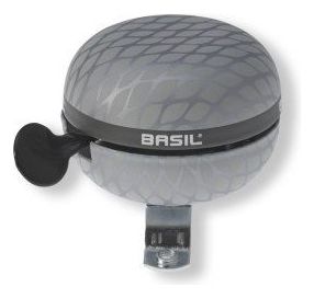 Basil Bike Bell Black 60 mm zilver