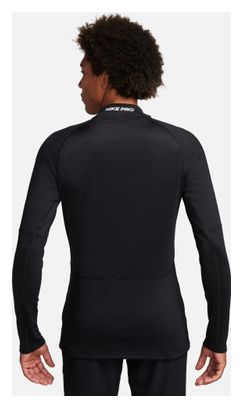 Nike Pro Langarm Trikot Schwarz Herren