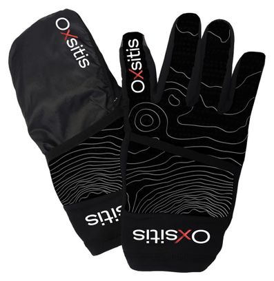 Guantes con protección Oxsitis Evo Negro Rojo