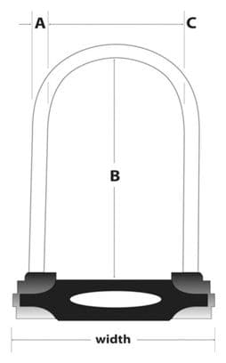 Master Lock Cadenas en U avec manille en acier 11 cm 8195EURDPRO