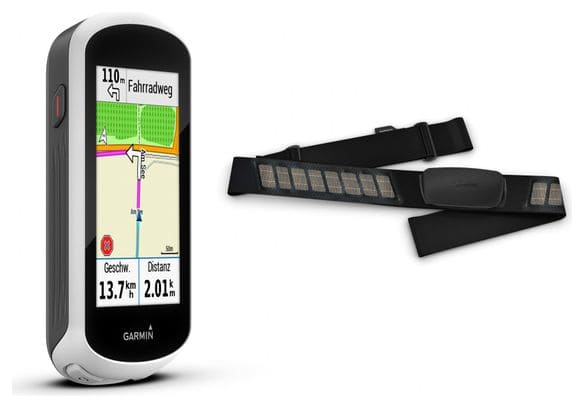 Garmin GPS Edge Explore Blanc + Ceinture Cardio Garmin HRM-Dual