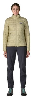 Chaqueta acolchada Patagonia Nano Puff Beige para mujer